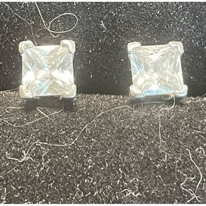 Sterling silver cz earrings